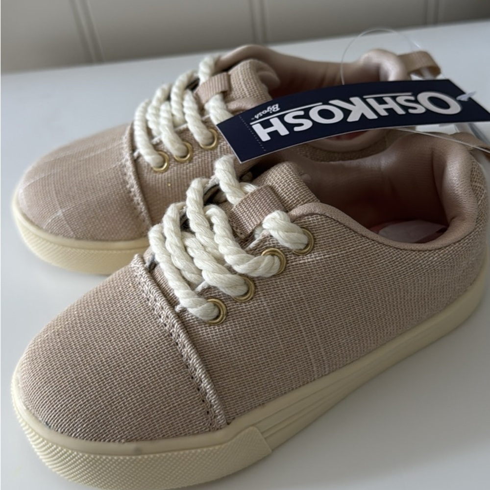 OshKosh B'gosh Tan Canvas Sneakers